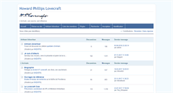 Desktop Screenshot of forum.hplovecraft.eu